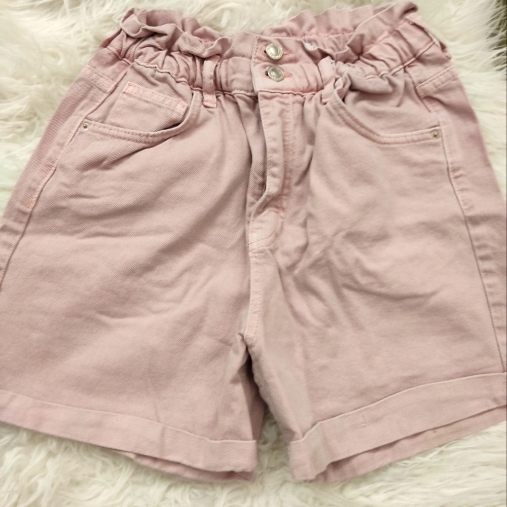 Pink Jean Shorts